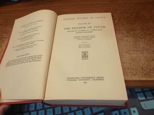 Genetic Studies of Genius - Vol I, II & III - HC - Stanford University - 1926 - Imagen 11 de 15