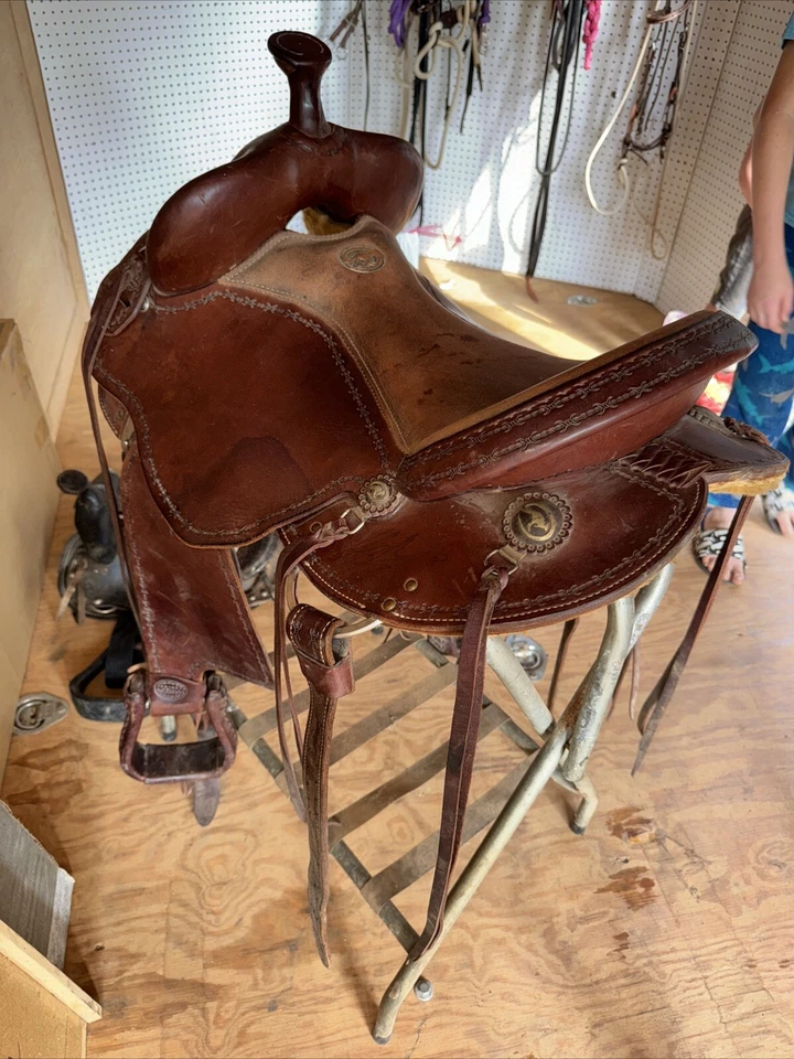 16” Downunder Horsemanship Martin Clinton Anderson Western SignedTrail Sadddle - Image 4 of 4