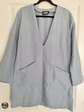 REFORMATION Caftan Shift Dress In Blue