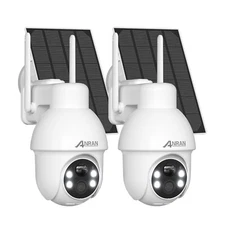 ANRAN Solar Powered Security Camera CCTV 5MP  Wireless WiFi IP Home Outdoor