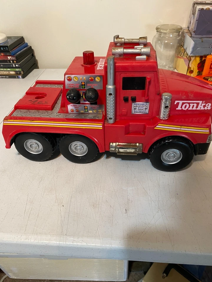 Редкая Tonka 2001 Большая Красная Платформа Kenworth Руки на Управлении - Изображение 3 из 4