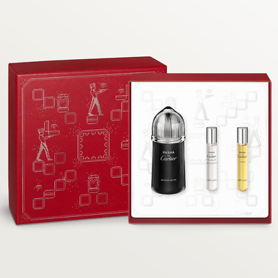 Pasha de Cartier Edition Noire 3.3 oz/100 ml and Travel Eau de