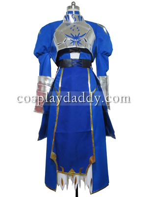 Fate Zero Saber Armor Cosplay Costume Deluxe Version E001