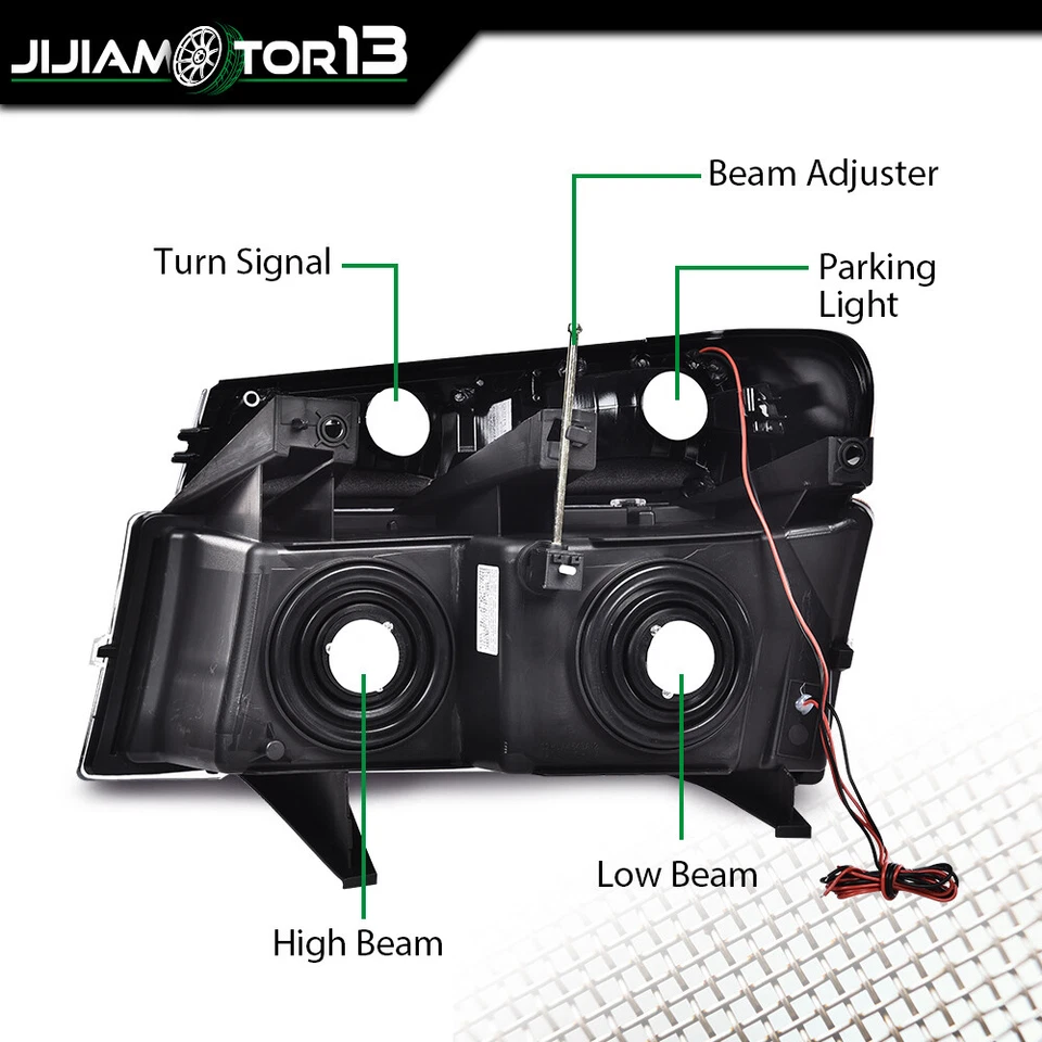 Lámparas de tubo LED ahumadas aptas para Chevy Colorado GMC Canyon 2004-2012 4 piezas Foto 3 de 4