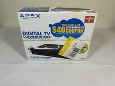 TV Converter Box w/ Analog Pass-Through Apex Digital DT250 w/ Remote Sealed