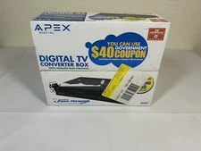 TV Converter Box w/ Analog Pass-Through Apex Digital DT250 w/ Remote Sealed
