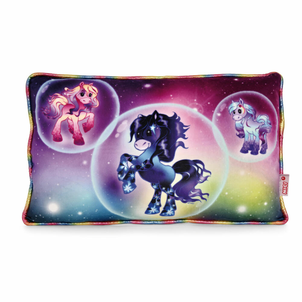 Nici Green Pony Stars Kissen Kopfkissen Kuschelkissen Dekokissen 43 X