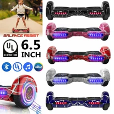 6.5" Electric Hoverboard Self Balancing Scooter Bluetooth Speaker LED UL NO Bag
