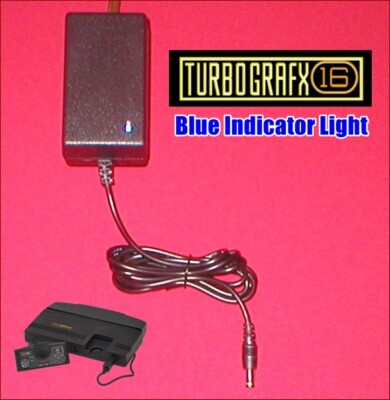 10.5V AC Adapter Power Supply W/LED for Turbo Grafx 16 TG-16 Console System NEW