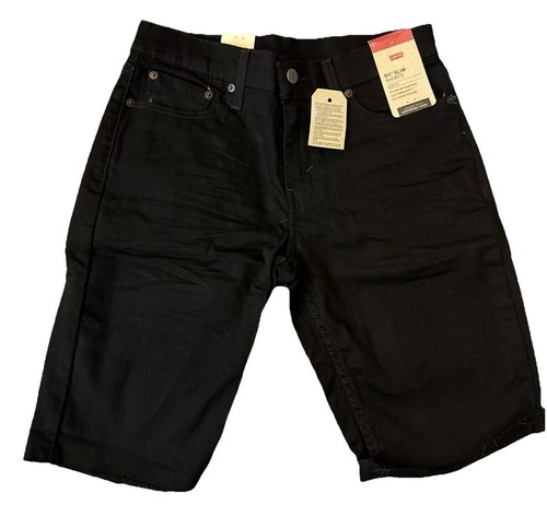Vintage Levis Shorts Mens 36 Black 505 Red Tab Denim Jorts Made in