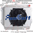 3Row Radiator Shroud Fan For 87~99 Daihatsu Rocky F70/F75/F80/F85 2.8L Diesel MT