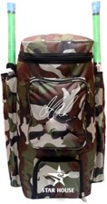 Nylon Army Printed Green Cricket Kit Bag