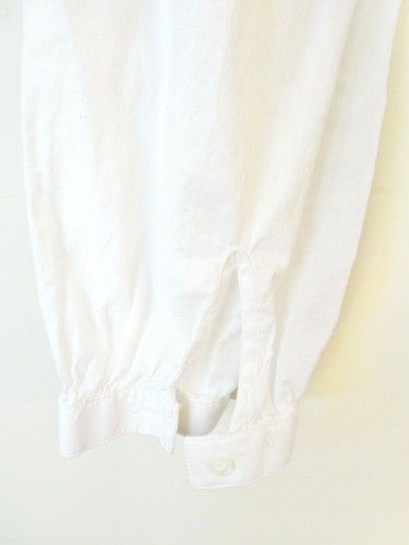 Levi's Women's Long Sleeve Blouse/Top, White, Square Neck, Button Front, Size 10 - Picture 8 of 11