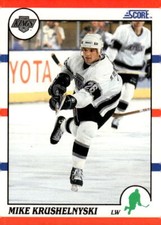 1990-91 Score American #227 Mike Krushelnyski