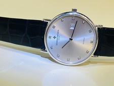 Vacheron Constantin Patrimony 18K White Gold w/ Diamond Sigma Dial. 12