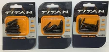 3x  TITAN BULLET POINTS, 10PK/ 100 GRAIN 9/32 (NEW) - 30 TIPS TOTAL