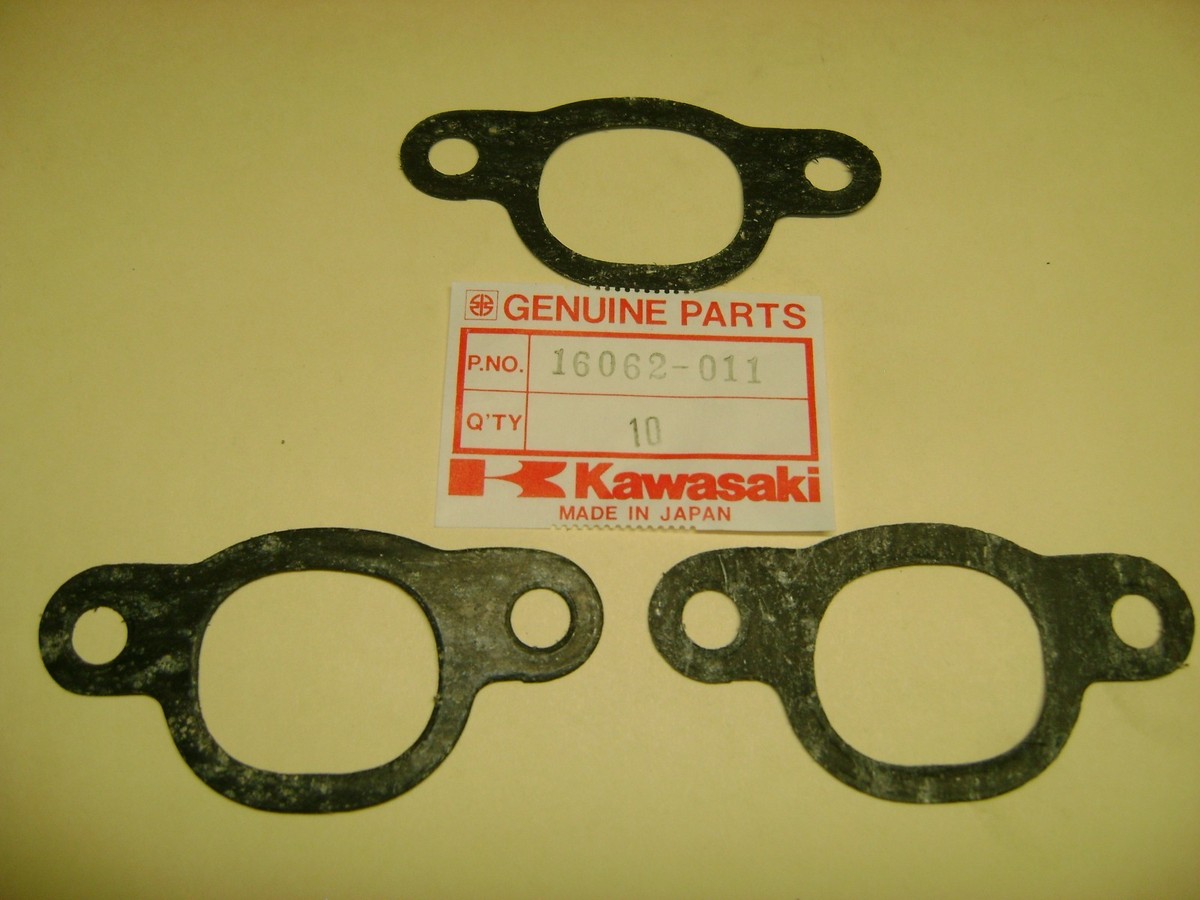 え② KAWASAKI NOS OEM INTAKE GASKET 16062-011 QTY. 3 H1 500 MACH III