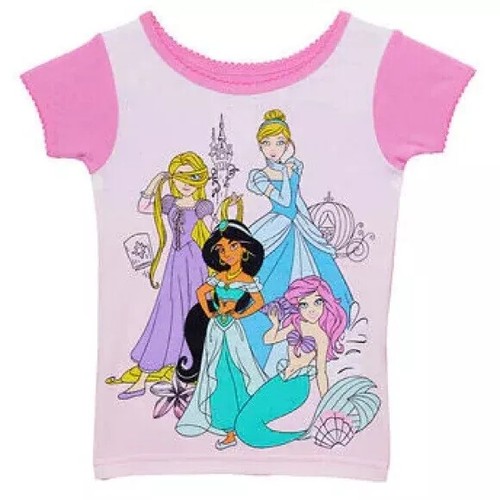 Disney Girls' 4-Piece Cotton Pajama Set - 1384627 - Picture 4 of 17
