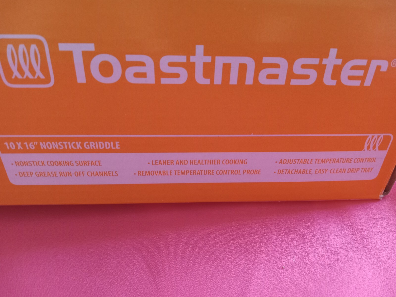 Toastmaster 10in x 16in Electric Nonstick Flat Top Griddle with Drip