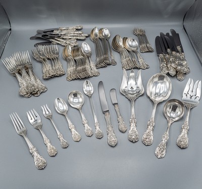 Reed & Barton Francis I 1 Sterling Silver Flatware Set Dinner Service 12   108Pc
