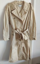 Coach Biege Cotton Trench Coat Size 0