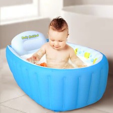 Inflatable portable thickening bath tray foldable baby pool
