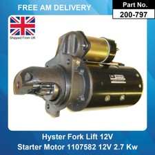 Starter Motor For Hyster Forklift H30,H40,H50,H60,H70,H80,H90, 4.203 Engine 