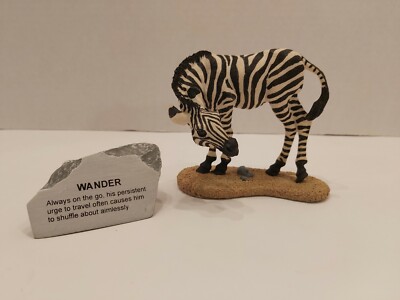 The Herd Zebra Collection ''Wander'' Marty Sculpture Inc. 1998 Zebra Wander 