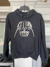 Star Wars Hoodie Black Sweatshirt Youth Size Medium 13-15 Years Old EUC