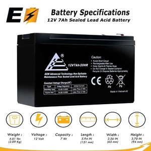 Mighty Max 12V 7Ah Replacement Battery - SLA AGM Maintenance-Free Power For Multiple Devices