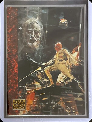 Artist John Berkey - Darth Vader vs Luke Skywalker 1993 Topps Star Wars Galaxy
