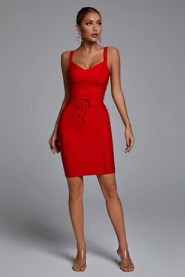 french connection bandage dress red Red Mock Neck Bandage Dress Maxi Dress French Connection Red Bandage Dress  Babysoft Mock Neck