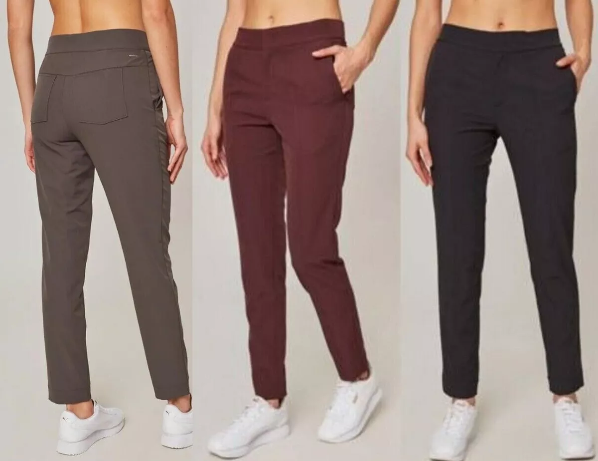 MONDETTA Ladies' Lined Tailored Travel Pants High-Rise Comfort