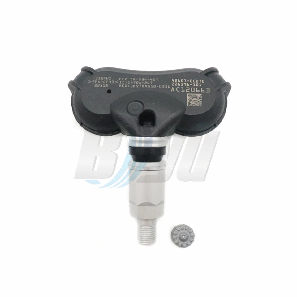 Juego (4) Sensor de presión de neumáticos 42607-0C070 TPMS para Toyota Sienna Tundra 20 grados Foto 2 de 4