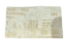 kühlergrill stoßstange vorne MERCEDES-BENZ CLASE M W163 A1638850681 elrop131117