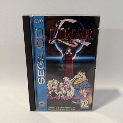 Lunar 2 Eternal Blue Sega CD Working Designs RPG Video Game CIB Reg Card Clean