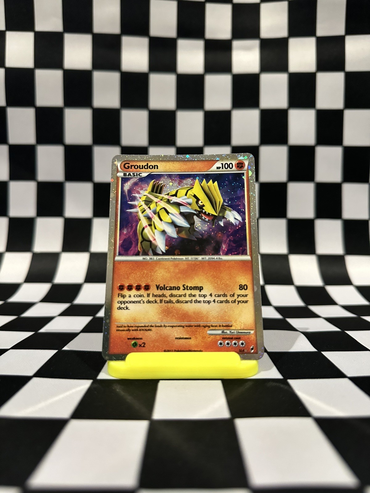 Pokémon TCG Groudon Call of Legends SL4 Holo Shiny Rare NM