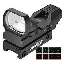 AOMEKIE Viseur Point Rouge Vert HD avec Luminosité Réglables Airsoft Red Dot Sig
