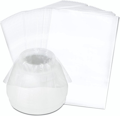 50 Pcs Transparent Paint Sprayer Cup Liners, 11.8'' X 7.8'', Disposable Liner Bags