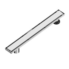 Neodrain 48-Inch Offset Linear Shower Drain Tile Insert Grate Cover Brushed 304