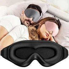 3D Sleep Mask Light Blocking Memory Foam Soft Eyeshade Sleeping Aid Cover