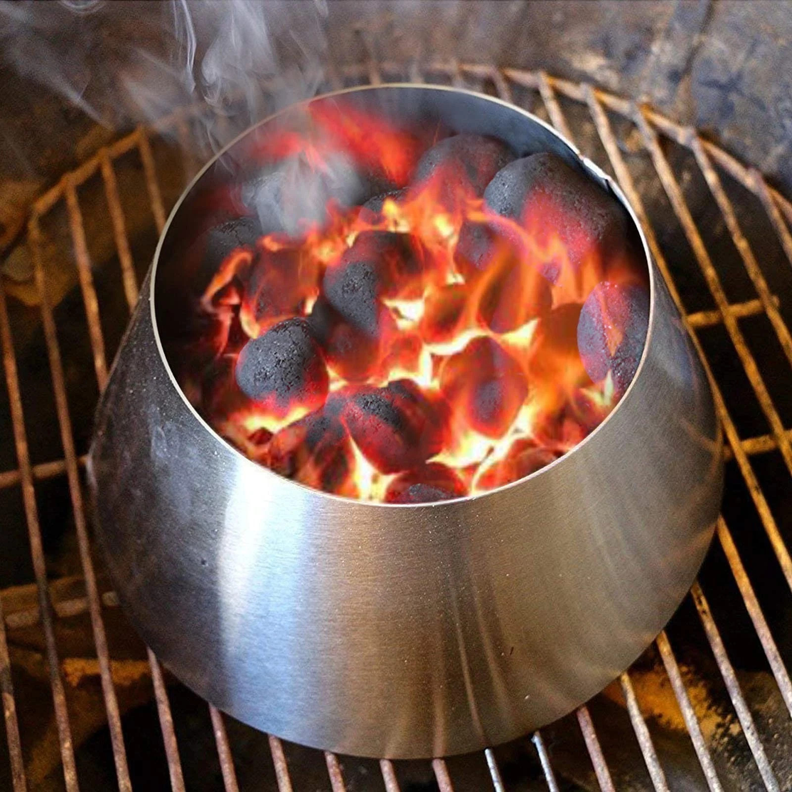 Stainless Steel BBQ Whirlpool for Weber 22"/26.75"Kettle Gri
