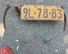 1927 my License Playe And Mounting Bracket 