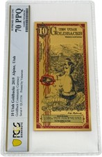 2019 Utah 10 Goldback Pcgs 70 