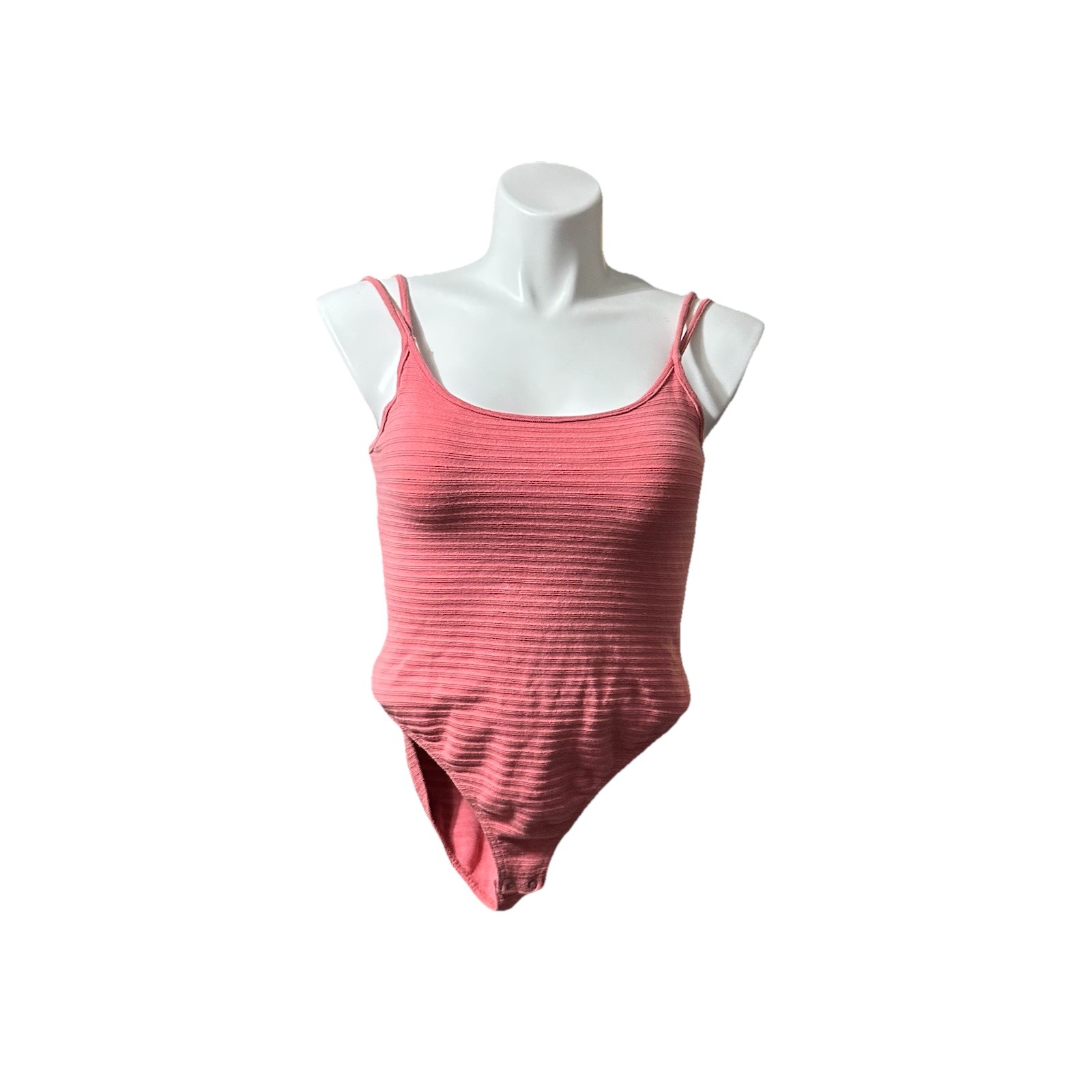 Miss Juli Women&rsquo;s Large Body Suit Pink Strappy Comfort Stretch One Piece