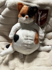 2026 UCC Crazy Kitten Buddha Belly 11.8 Plush Cat Calico NWT Sold Out