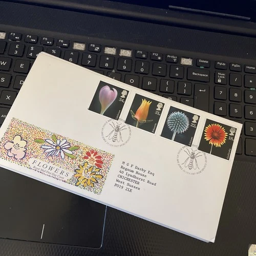 GB STAMPS FDC FLOWERS 1987 First Day Cover 1987  Bureau Postmark