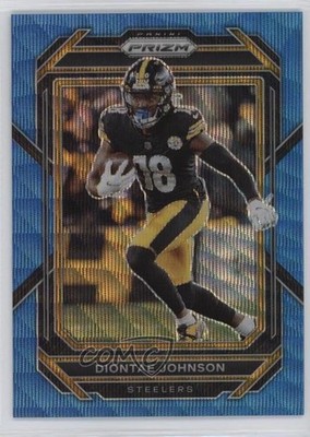 2022 Panini Prizm Blue Wave Prizm 154/199 Diontae Johnson #246 12ty