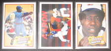 Mix Lots of 3 Topps Hank Aaron Hall of Fame Baseball Card (F56)