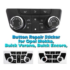 Ac Panel Button Repair Decals Stickers For Opel Mokka Buick Encore Verano 13-17 Ac Panel Button Repair Decals Stickers For Opel Mokka Buick Encore Verano 13-17
